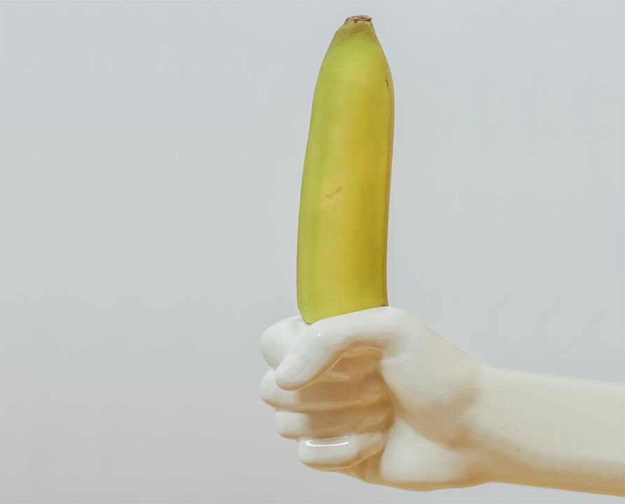 банан ұлғайған пенисті білдіреді